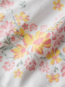 NAME IT Top Vayana Bright White Yellow Flower